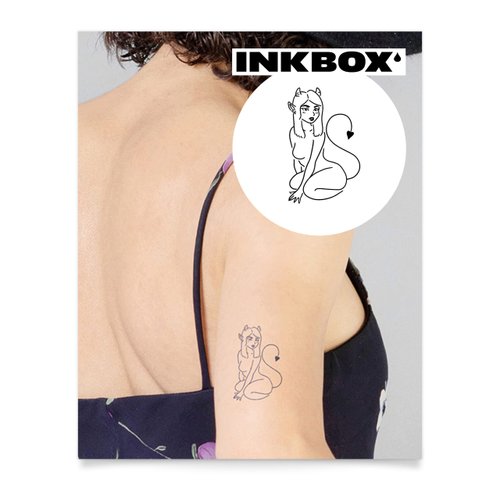 Inkbox Temporary Tattoos, Semi-Permanent Tattoo, One Premium Easy Long Lasting, Water-Resistant Temp Tattoo with For Now Ink - Lasts 1-2 Weeks, Succulicious, 3 x 3 in