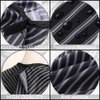 Borogo Hair Styling Cape - 50" x 60" Black Stripes
