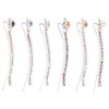 6Pcs Drill Hair Clips Diamond Hair Pin Bobby Pins Rhinestone Bangs Clips (White, Blue, Black, , Crystal Yellow, Pearl, 1 Pcs Each)