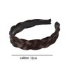 XXFBJNMD Non-slip headbands 3 strands Synthetic Hair Plaited Headbands Braid With Teeth Hair Band Accessories Messy Vintage Braid Headbands for Wedding Party Dating Dinner Ladies and Girls(HZ)