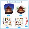 D24TIME Nativity Crafts for Kids - 24PCS Nativity Scene Stickers for Kids DIY Nativity Stickers Religious Christian Crafts Sunday School Gifts Christmas Crafts for Kids Classroom Party Favor