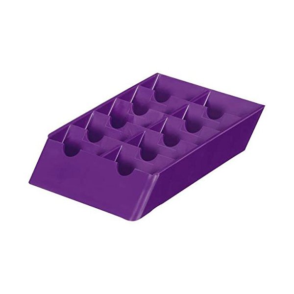 Fits Andis, Oster, Wahl, PediPaws etc Blade Racks for Groomer Barber Stylist - Store Protect Clipper & Trimmer Blades(2 Blade Racks Purple)