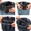 Trash Can Bands Set of 3, Black, Blue, Grey, Durable Rubber Bands with strong elasticity, Homewares Colorful Litter Box Bands Good for Home Office School Indoor and Outdoor