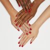 KISS (Product) Red imPRESS Color Press-On Manicure, 'Red Impact', Solid Red Press-On Nails, Short Length & Square Shape, Prep Pad, Mini Nail File, Manicure Stick, & 30 Fake Nails