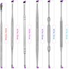 Ear Wax Removal Kits - Pack of 2-6 Piece Ear Cleansing Tool Set, Stainless Steel Ear Curette Earwax Removal Kit for Thorough Ear Cleaner with Spiral Spring Cleaner Pick Unclogger with Storage Case