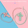Hztyyier 4PCS Baby Teether Easy to Grip Cross Shape Colorful Infant Chew with Silicone Lanyard for Boy Girl Newborn Gift Soothing Toys