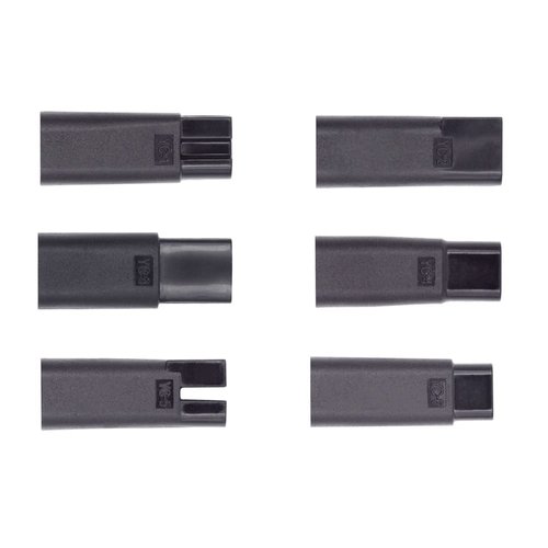 cablecc 6pcs/Set Female USB-C to DC 5V 2Pin Power Charge Adapter for Electric Hair Clipper Beard Trimmers Shavers Beauty Instruments