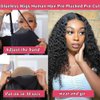Glueless Wigs Human Hair Pre Plucked Pre Cut Wear and Go Deep Wave Lace Front Wigs Human Hair for Beginners Upgraded No Glue Pre Cut 5x5 Hd Lace Closure Wigs for Black Women Human Hair Wig 18 Inch