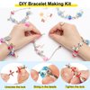 FOVRPUIB Charm Bracelet Making Kit,Toys for Girls Art Supplies Beads for Bracelets,Girls Toys Age 6-8 Years Old Friendship Bracelet Kit with Rings,Kids Toys for 6 7 8 9 Year Old Girls