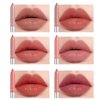 6Pcs Moisturizing Gloosy Nude Lipstick Set, Waterproof Long Lasting Non-Stick Cup 24 Hour Nude Lip Crayon Pencil Makeup Cosmetic Nude Lip Liner Pen Set for Women Christmas Gifts (Lip Crayon A)