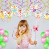 30Pcs Fairy Hanging Swirl Decoration Fairy Theme Ceiling Whirl Hanging Party Supply for Girl Birthday Party Decorations, Baby Shower Party Hanging Decor