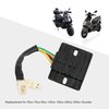 GOOFIT 6 Pin DC Voltage Regulator Rectifier for 50cc 70cc 90cc 125cc 150cc 200cc 250cc Scooter
