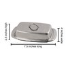 Cuisinox Stainless Steel Butter Dish with Lid, 4" x 7.5"