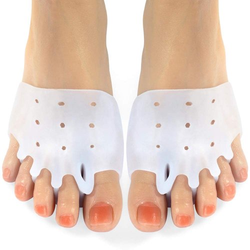 Gel Metatarsal Pads 6Pcs, Ball of Foot Cushions with Breathable Honeycomb Toe Separator Mortons Neuroma Callus Metatarsal Foot Pain Relief Bunion Forefoot Cushioning Relief Women (Style 2)