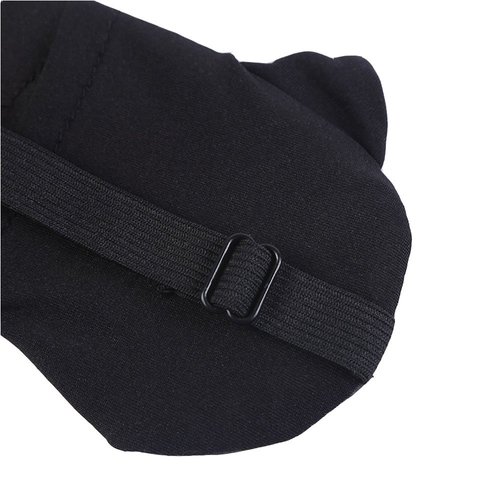 HXINFU Funny Black Cat 3D Eye Masks for Sleeping Blinders Kids Travel Rest Mask