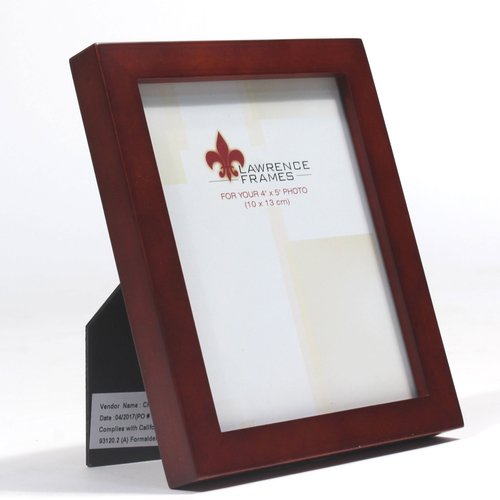Lawrence Frames Walnut Wood Picture Frame, Gallery Collection, 4 by 5-Inch