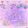 45PCS Music Banner Superstar Birthday for Singer Birthday Party Pre-strung Friendship Bracelet Background Balloon Cake Topper Party Decoration Supplies In My Birthday Era Party Decoration Supplies