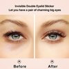 VOCOSTE Double Eyelid Stickers, 960 Pcs Invisible Eyelid Tape, Eye Lift Tape with a Fork, Tweezers, Suitable for Single Eyelid Asymmetrical Eye