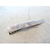 Generic 2 1/2 inch white gray platinum marbled alligator hair clip barrette