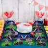 12Pcs Green Purple Monster Truck Treat Boxes Monster Truck Birthday Party Decorations Racing Truck Theme Party Favor Gift Boxes Monster Truck Goodie Boxes for Kids Birthday Party Supplies 6 x 3 x 3.6