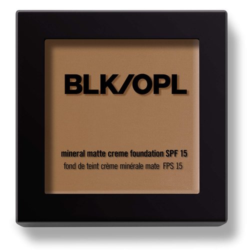 BLK/OPL Mineral Matte Creme Powder Foundation, True Color - SPF 15 Buildable & Blendable Face Foundation Makeup with Matte Finish - Full Coverage, Color Correcting & Sculpting - Heavenly Honey