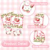 DELICAT 143 PCS Strawberry Party Decorations, Strawberry Birthday Supplies with Paper Plates Napkins Cups Disposable Tablecloth Sweet One Decor Tableware Set for Berry First Party Girl 20 Guests