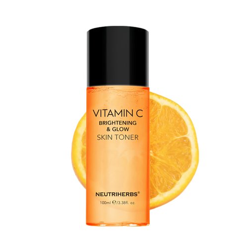 Neutriherbs Vitamin C Toner for Face Alcohol Free Facial Toner with Aloe Vera Witch Hazel Extract Hyaluronic Acid Moisturizing and Smoothing Skin 100ml e/3.38fl. oz.