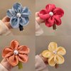 4 Pcs spiral Telephone Wire Hair Bands Braided Colorful Flower Shape Phone Spiral Hair Ties Ponytail No Crease Coils Thick Thin Hair Ponytail for Women Girls Daily Headdress