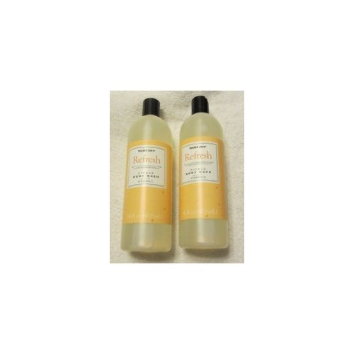 Trader Joe's Refresh Citrus Body Wash with Vitamin C - Cruelty Free (Two 16 Fl Oz Bottles)