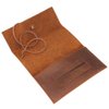 Boshiho Genuine Leather Roll Up Tobacco Pouch with Rolling Tip Paper Holder Slot (Brown (S))