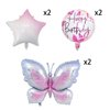 Butterfly Birthday Party Decorations Butterfly Foil Balloons for Kids Birthday Party Decoration Supplies