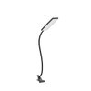 Vansuny Clip on Light LED Desk Lamp with Eye-Caring LED Light and Metal Clip, 11 Level Brightness 3 Color Modes, Power by USB Port 5W Flexible Gooseneck Reading Light for Home and Office (5W, Black)