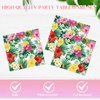 DURYGEN 40PCS Hawaiian Luau Party Decoration, Luau Decoration Aloha Tropical Palm Leaves Tableware Supplies Hawaii Disposable Plates, Napkins, Party Supplies for Birthday Summer Kid