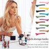 Geosar 24 Pcs Hair Sectioning Clips, Duck Billed Hair Accessories for Styling, Plastic Hair Clips with Container, 2.95 Inch, Colorful, for Women