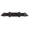 Raindrip 312050B Drip Irrigation Fittings Single Barbed Coupling Connectors, 1/4-Inch, 50 Per Bag, for Trees, Shrubs, Black