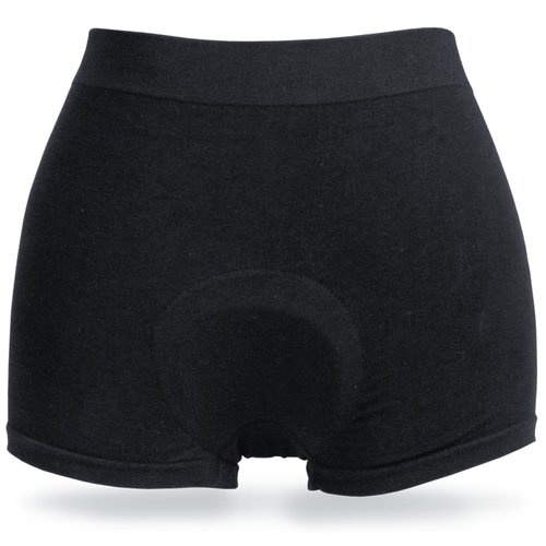 Incontinence Underwear Womens Active Brief (Black) with Super-Absorbent (14 Oz) White Bamboo Charcoal Pad. (Medium)