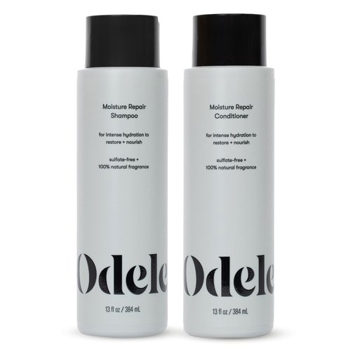 Odele Moisture Repair Sulfate-Free Shampoo & Conditioner Gift Set, for Intense Hydration to Restore & Nourish Dry or Damaged Hair, 13 Fl Oz Each (2-Pack)