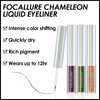 FOCALLURE Chameleon Liquid Eyeliner,Intense Color Shifting Eyeliner Pen,Metallic Multi-Reflective Finish,Sweatproof,Smudge-proof,Ultra-Fine Tip,PHOENIX CITY
