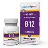 Superior Source No Shot Vitamin B12 Methylcobalamin 1000 mcg, Quick Dissolve MicroLingual Tablets, 60 Count, Active Form of B12, Supports Energy Production, Nervous System Support, Non-GMO