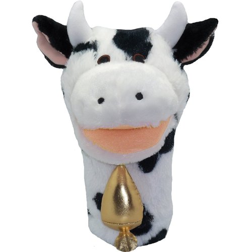 Get Ready Kids Cow Plush Hand Puppet, Multi, 12", (201)
