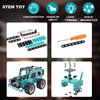 Jixin Xyzhi Building Sets Stem Assembly Metal 3-D Puzzle Off-Road Model Car Building Kit Construction Set Toys Parent-Child Interaction Construction Sets Gifts for Kids 8-16 Blue…