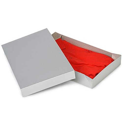 A1BakerySupplies® Men Shirt Box Women Top Box Gift Boxes Wrap Boxes Apparel Gift Boxes with Lids 5 Pack (Silver)…