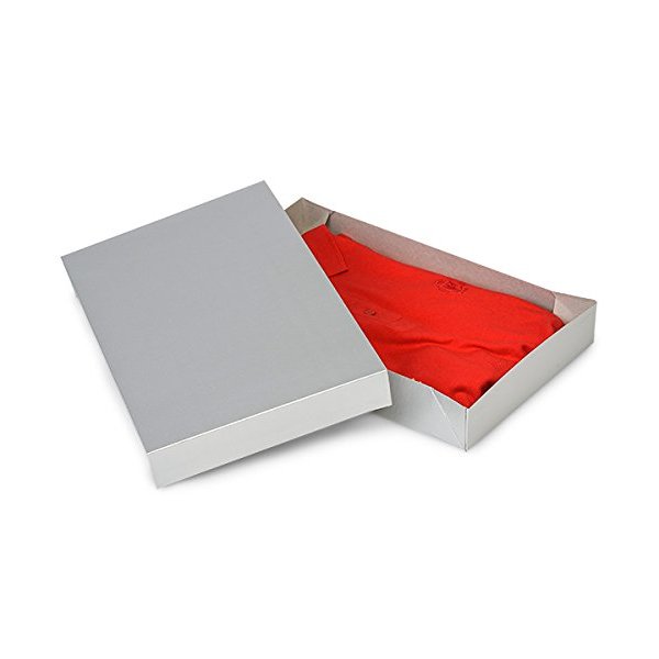 A1BakerySupplies® Men Shirt Box Women Top Box Gift Boxes Wrap Boxes Apparel Gift Boxes with Lids 5 Pack (Silver)…