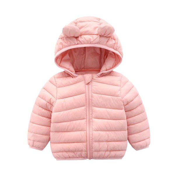 CECORC Winter Coats for Kids with Hoods Light Puffer Jacket for Girls | Baby, Infants, Toddlers, 2T,Pink