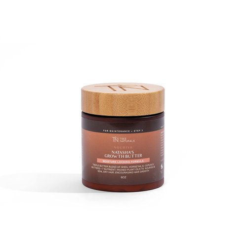 Tree Naturals Natasha's Hair Growth Butter for 4c Hair, Reduces Breakage, Thinning, Shedding, Moisture Locking Formula, Triple Butter Blend 8 ounces