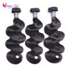 Body Wave Bundles Human Hair 16 18 20 Inch Unprocessed Brazilian Weave Bundles Human Hair 3 Bundles Deals Yuyongtai 1B Color Body Wave Virgin Hair Extensions