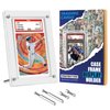 1-Slot Clear PSA Card Display Case Frame - Plastic Trading Card Stand for Collectibles Baseball Basketball Football Soccer and Sports Start Cards (1 Pack Desk Frame)