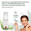ECOLATIÈR Facial Foam Cleanser Intense Hydration Organic Aloe Vera – 98.6% Natural, Vegan, Gentle Face Wash for Women, Hydrating for Sensitive Skin, 5.1 Fl Oz