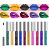 KYDA 10 Colors Lipstick, Matte Velvet&Glitter Metallic Colors, for Glossy Radiant&Full Matte Lip Gloss, Non-Stick Cup Long Wear Lip Glaze, High Pigmented Lipstick Cosmetic-SET B