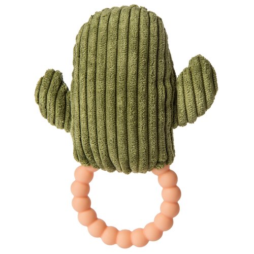 Mary Meyer Sweet Soothie Soft Baby Rattle with Teether Ring, 6-Inches, Cactus